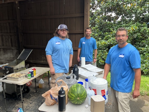 Preparing Food For Company Fish Fry